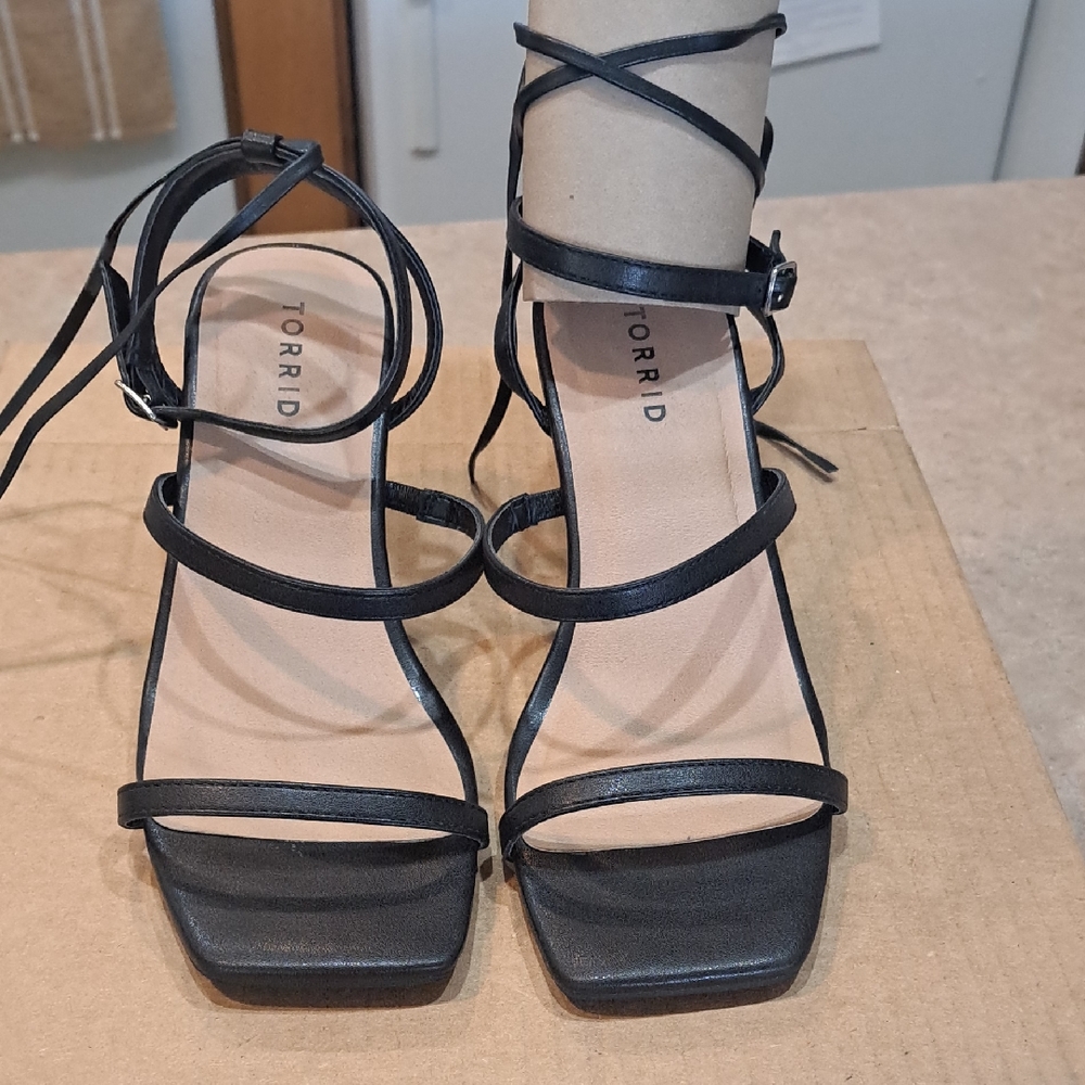 Torrid Black Strappy Sandals